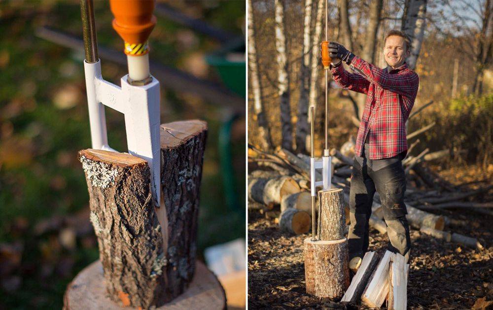 Разновидности приспособлений для колки дров: изготовление своими руками, видео инструкция и виды дровоколов