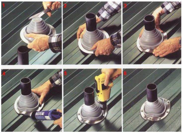 Как правильно установить мастер флеш на металлочерепицу