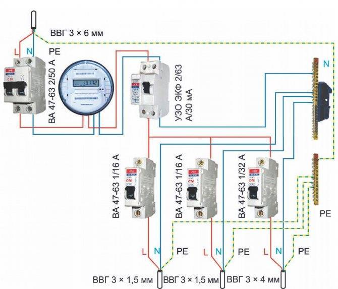 Схема подключения электросчетчика, видео инструкция