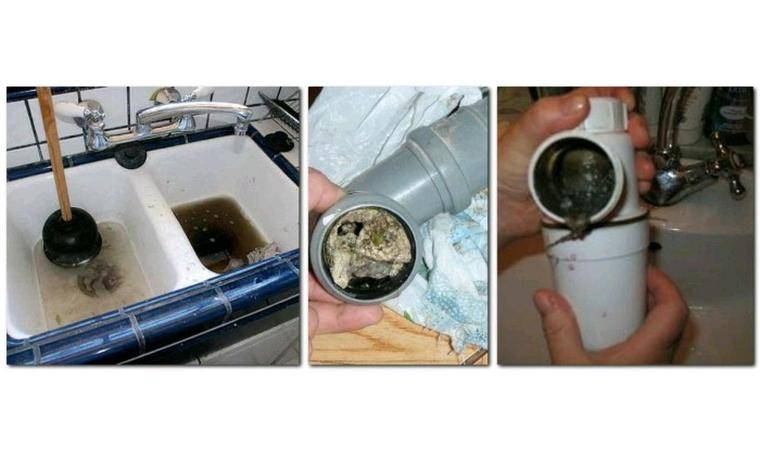 Устранение засора в трубах: в домашних условиях в раковине, как пробить засор в пластиковых трубах на кухне