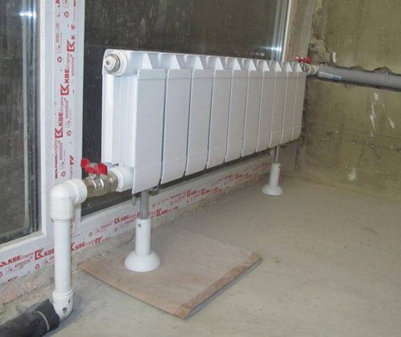 Подключение биметаллических отопительных радиаторов и стоимость установки