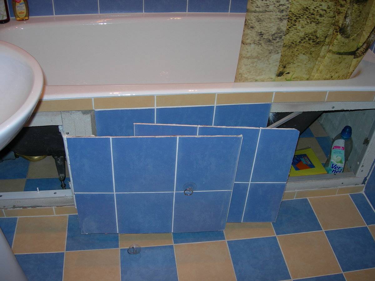Экран для ванной из плитки – варианты исполнения и инструкция по реализации проекта своими руками