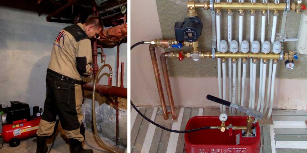Акт опрессовки системы отопления: порядок работ опрессовки трубопровода, образец, нюансы заполнения