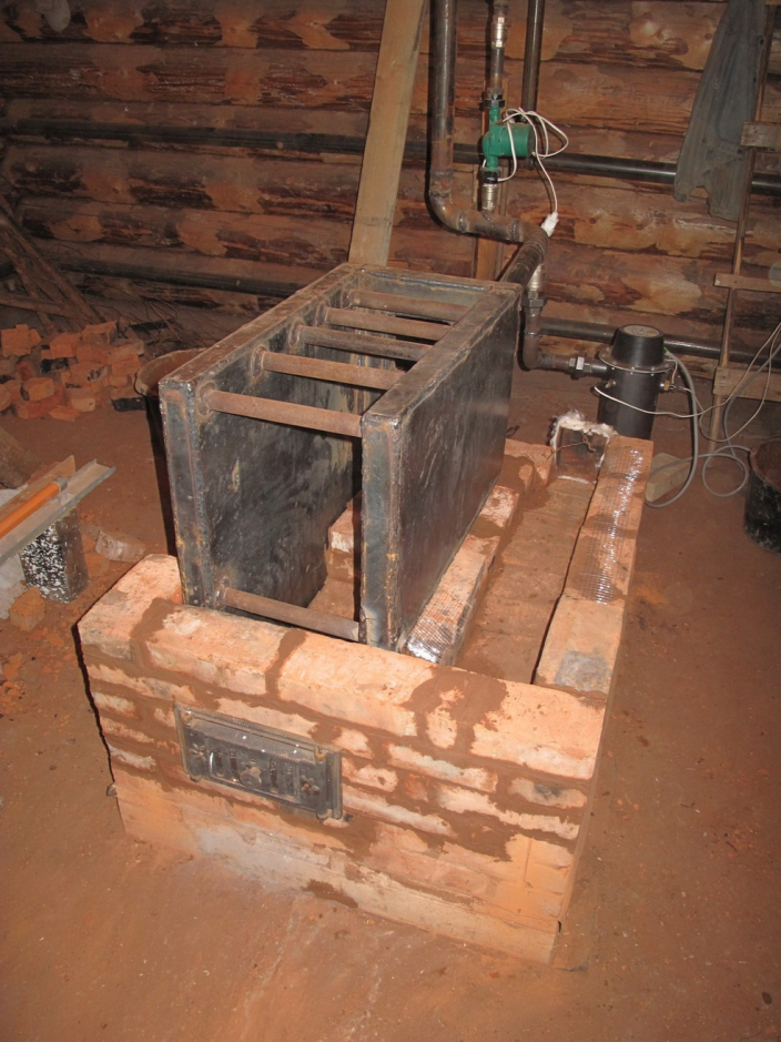 Печь кузнецова с котлом водяного отопления своими руками: установка контура, порядовка