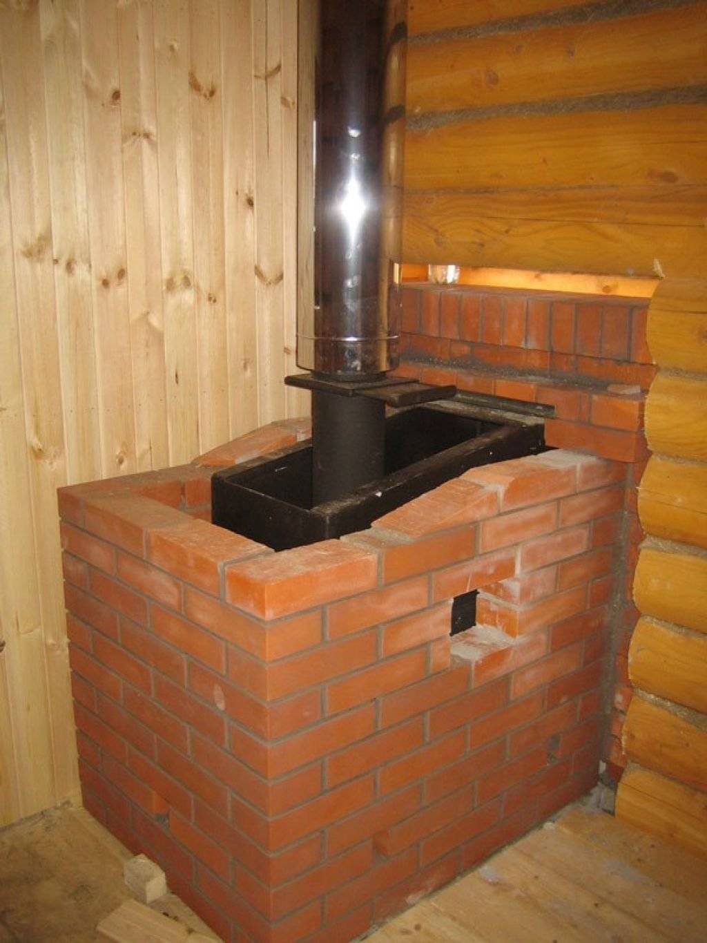Как обложить металлическую печь кирпичом — пошаговая инструкция строительство и ремонт бани