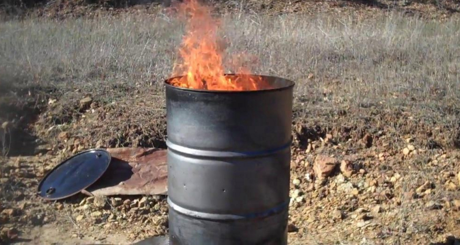 Как сделать печь для сжигания мусора из бочки или кирпича своими руками, чертежи готовых решений